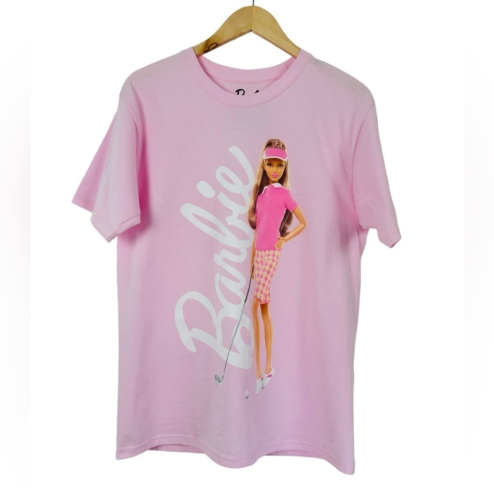 Barbie Golf Spell-Out Pink Short Sleeve Tee
